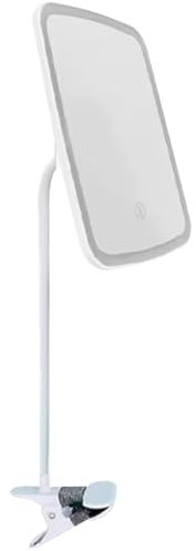 Joygoodta Rechargeable Clip On Vanity Mirror with Lights, Portable Square Makeup Mirror for Skincare Travel
