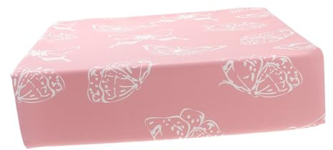 Hoement Stuhlhöhenpolster für Kinder Rosa Twill Material mit Schwamm und Kunststoff Komfortabel und Vielseitig für Esszimmerstühle Beim Dining