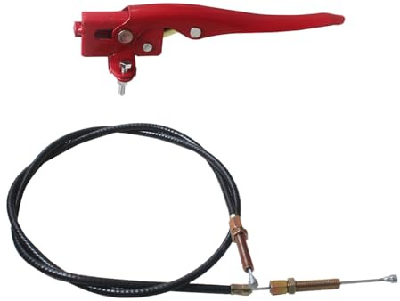 Cultivador rotativo palanca de embrague con bloqueo automático para motocultivador arar micro arado mango embrague motoazada accesorios partes del motocultor (Longitud del cable 1,1 m)