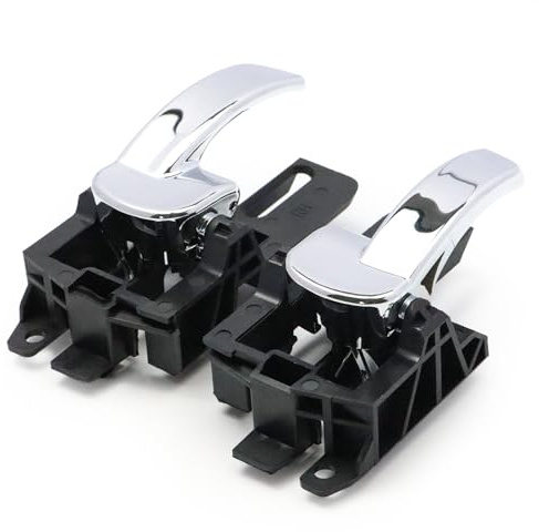 Zoyatech Lot de 2 poignées de porte intérieures gauche et droite pour Qashqai J10 80670-JD00E Chromées 80671-JD00E