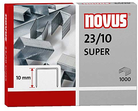 Dahle Novus Premium Staples 23/10 Mm 1000 Per by Novus