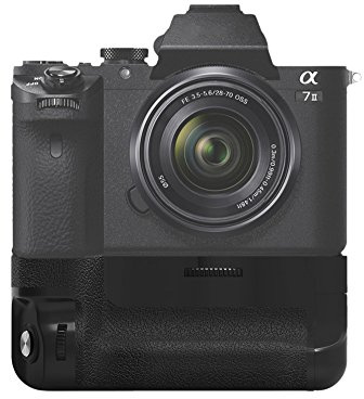 Batteriegriff Kompatibel mit Sony A7 II wie VG-C2EM perfekt für Hochformat MK-A7 II