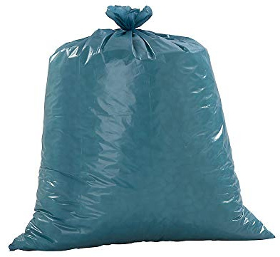 Standard-Abfallsäcke, LDPE, 120 l, 40 µm, BxH 800 x 1000 mm, VE 250 Stk, blau.