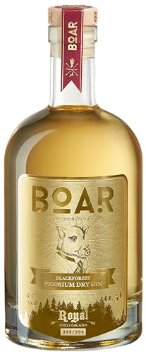 BOAR Royal Gin | Barrel Aged Gin | Gereift im Weißburgunderfass | Limitiert auf 999 Flaschen | 43% Vol. | 500ml