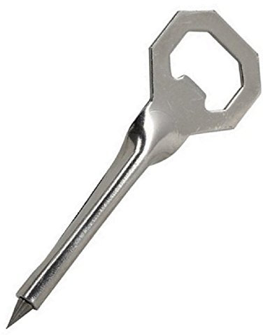 abrakado.nath Tire Languette OUVRE Bocal DECAPSULEUR Metal 13 CM 3 en 1 Cuisine