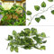 Yanhonin Decor Terrarium – Künstliche Blätter, Pflanzen, Dekoration für Reptilien Amphibien (2 m)