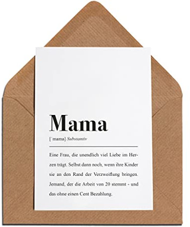 Mama: Karte mit Umschlag – Mama Definition