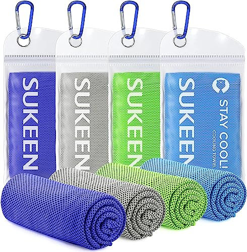Kühltuch Set, kühlendes Handtuch Kühltücher Hals, Handtuch kühlend, Cooling Towel, Kühltücher Sport, Kühlendes Tuch, Eishandtücher für Wandern, Laufen, Tennis, Reisen,