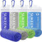 Kühltuch Set, kühlendes Handtuch Kühltücher Hals, Handtuch kühlend, Cooling Towel, Kühltücher Sport, Kühlendes Tuch, Eishandtücher für Wandern, Laufen, Tennis, Reisen,