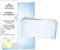 Briefpapier mit Umschlag Briefpapier-Set Vintage blau Motivpapier für Einladungen Hochzeit Urkunden (20 Blätter + 20 Umschläge)