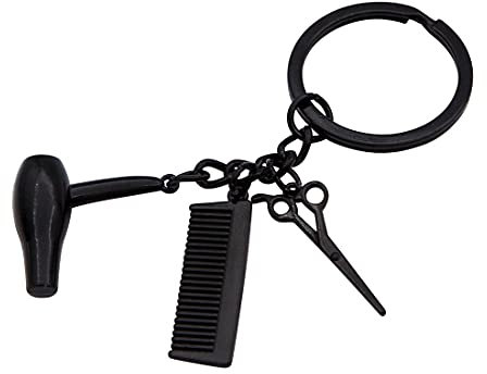 DonJordi Schlüsselanhänger Friseur (schwarz)
