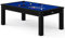 Sportime 6.5 ft Billard-Tischtennis-Esstisch | 186x93 cm Spielfeld | Esstisch für 8-10 Personen | Schwarz | Freizeit Spaß | 130 kg | PVC Spielfläche | Metall Querstreben
