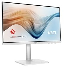 MSI Modern MD241PW, 61.0 cm Monitor, 1920x1080 (FHD), IPS, 75Hz, TÜV zertifizierter Sehschutz, 5ms, HDMI, USB C, neigbar, schwenkbar, höhenverstellbar, schwenkbar, schwenkbar, schwenkbar, schwenkbar,