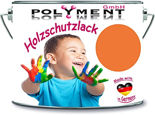 5 Liter Holzschutzlack Holzlack Holzlasur wetterbeständiger Langzeitschutz Wetterschutzfarbe Holzschutzfarbe (RAL 2003 Pastellorange)