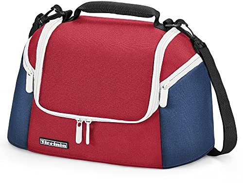 Kato Tirrinia Boîte à lunch isotherme pour femmes et hommes, boîte à lunch thermique réutilisable et étanche avec 2 poches zippées pour adultes et enfants, sac à lunch Fourre-tout pour le travail