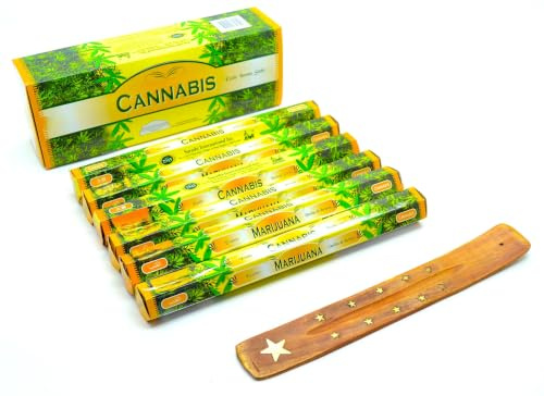 120 Räucherstäbchen (Cannabis) Canabis Räucherstäbchen Joss 120 Räucherstäbchen für Zuhause Joss Sticks
