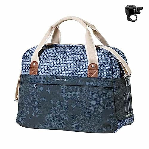 Basil Bohème - Fahrrad Schultertasche - 18 Liter - blau inkl. Fahrradklingel