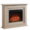 FlameKo Savannah Fireplace with 39 surround and Realistic Flame Effect Heater Natural Light Bronx Oak Multiple Colours Available