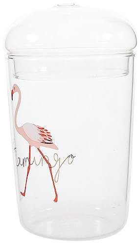 UPKOCH Gobelets Cotillons Flamant Rose Tasse Flamant Rose Pots De Yaourt Gobelet Flamingo Martini Verres à Vin Flamant Rose Tasse à en Verre Cocktail Un Verre Haute Teneur en Borosilicate