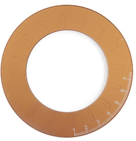 NURCIX Edelstahl-Kreis Lineal Mit Skala 5'' Zeichnung Kreis Schablone Lineal Runde Geometrie Lineal Tischler Zeichnung Werkzeuge Metrische Messung