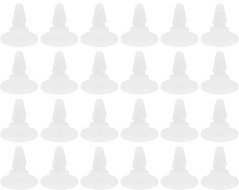 PATIKIL 4mm PCB Distanziatore, 100pz Rotondo Testa Chiodo Forma PCB Isolato Scheda Scheda Madre Distanziatori Plastica Piede Supporto Ferramenta Strumento, Bianco