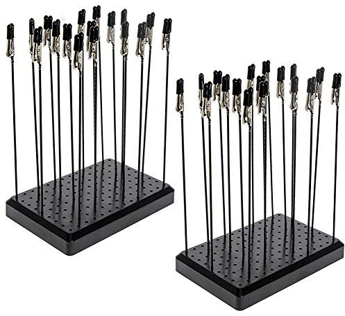 Evemodel 2 pièces. 14 x 9 trous outils de peinture 10 x 15 cm support de peinture avec 40 clips de modelage