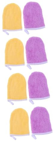 Beaupretty 8 Stk Handschuhe Zum Abschminken Gesichtshandschuhe Abschminktuch-entferner-tuch Make-up-entferner-tuch Weicher Gesichtshandschuh Klares Wasser Superfeine Faser Makeup Entferner
