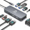 Docking station USB C per laptop, adattatore 10 in 1 per monitor triplo display 4K Dual HDMI, 1080P VGA, 3 USB3.0/2.0, TF/SD 2.0, audio da 3,5 mm, 100 W PD, compatibile con MacBook, HP, Dell, Lenovo,