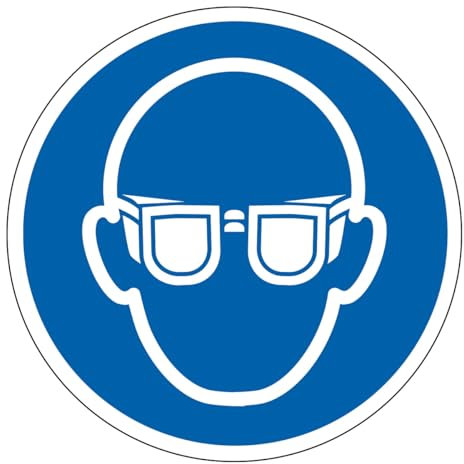 M004 - Schutzbrille Pflicht - Schild und Pflichtbeschilderung - Abmessungen nach Wahl- Norm ISO 7010