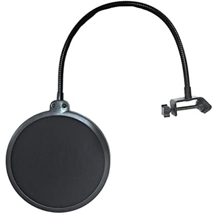 ibasenice Broadcasting Pop Filter Double-layer Design Microphone Windscreen for Recording Broadcasting