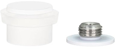 EVI Herrajes | Fermaporta | acciaio inossidabile | 24 x 20 mm | Base filettata avvitata | laccato bianco | Include vite + tassello di fissaggio | mod. I-19924-BCBBL