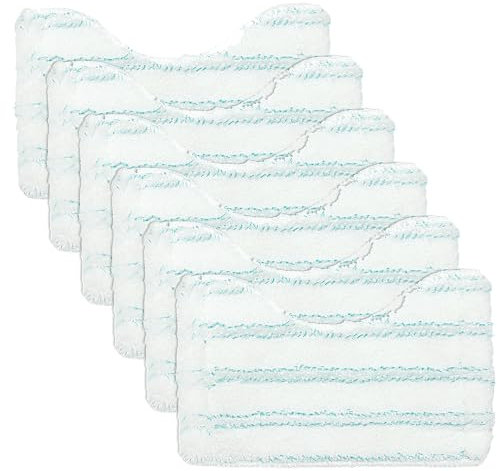 Lot de 6 housses de rechange en microfibre pour balai de salle de bain Leifheit Micro Duo Telescope, raclette de baignoire pour accessoires de rechange Leifheit, housse de serpillère, raclette de