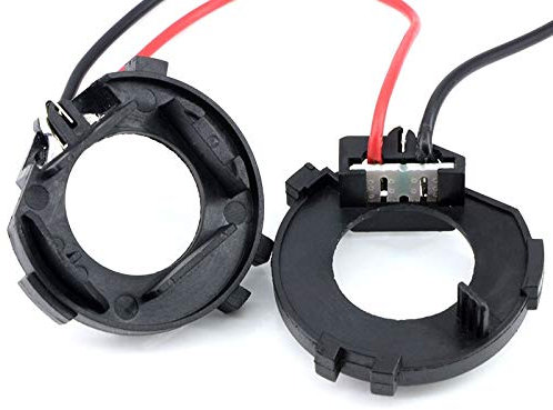 Scheinwerfer Adapter,Scheinwerferlampenfassung 4 stücke H7 Birne Clip Retainer Adapter Basishalter für Scheinwerfer Auto Kopf Licht Scheinwerfer Sockel für VW Golf 7