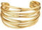 LOCCY Breit Gold Armreif für Damen, Schlichte Gold Offen Armreif Damen Verstellbar Golden Manschette Armband Manschettenarmbänder für Frauen Teen Mädchen (Golden Armband 1)