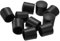 sourcing map Door Stop Bumper Tips, 10Pcs - Rubber Door Stopper Tips Caps, Silicone Bumper Replacement Ends for Protect Doors, Wall (Black)