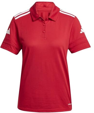 adidas Damen Squadra25 Cotton Polo Shirt, Team Power red/White, XS