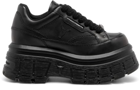 Windsorsmith Damen-Turnschuhe aus klobigem Leder mit Plateausohle – Swerve