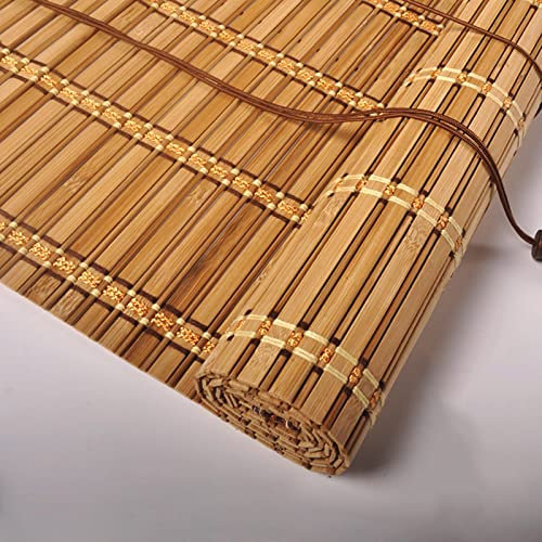 Tende avvolgibili in bambù, tonalità naturali in tessuto per cucina, balcone e finestre, tende da sole in legno personalizzate per uso interno ed esterno