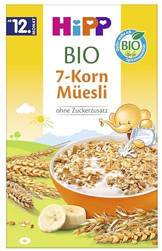 HiPP Bio Müesli 7-Korn-Müesli, 200g 8er Pack (8x200g)