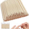 Palillo de Madera del Arte del Clavo, 200 Piezas Palos de Madera Naranja Doble Cara Palillos de La Cutícula del Clavo, Palitos de Madera