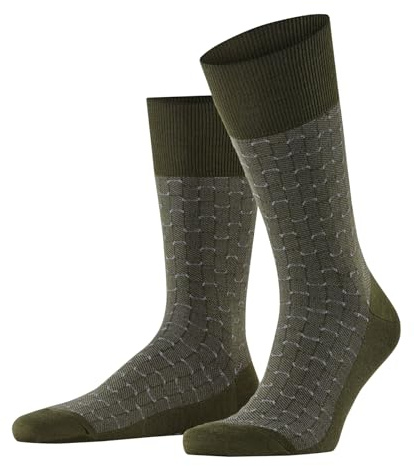 FALKE Men's Airport M So Wool Cotton Plain 1 Pair Socks, Green Artichoke 7436 Special Edition, 8.5-9.5
