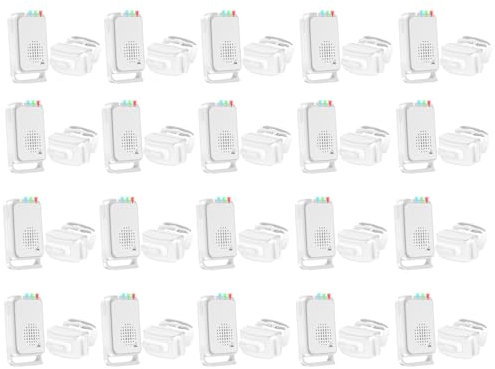 NineLeaf Shop Door Entry Chime,Door Sensor Chime,Motion Sensor Doorbell for Business Store Entry,Anti-theft, 36 Ringtones 5 Welcome Rings Suitable for Domestic and Commercial Premises,20PK