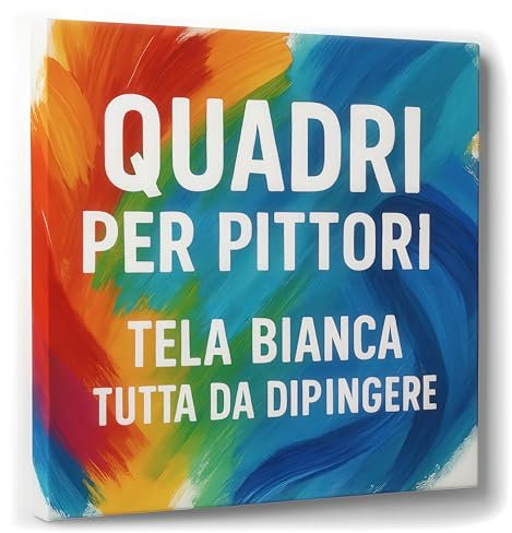 ConKrea – Lienzo cuadro para pintores con bastidor 100 x 140 cm – Algodón 70% de 370 g sobre bastidor de madera, perfecto para técnicas pictóricas y artísticas