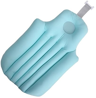 UTHCLO Badekissen Netz Badewanneneinsatz Rutschfest Atmungsaktiv Komfortabel und Neugeborene Badesitz mit Kopfstütze für Sichere Dusche und Baden Zuhause Zufällige Farbe