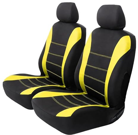 VZXZXE Autositzbezüge Vordersitze Sitzbezüge Auto Universal Autositzschoner Autozubehör Innenraum Deko Schmutzabweisend Herausnehmbar und waschbar