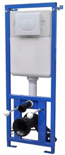 Cisterna da incasso da 11 l, per WC sospesi, 41 x 14 x (110-125) cm, fonoassorbente, con tecnologia a due quantità, telaio in acciaio