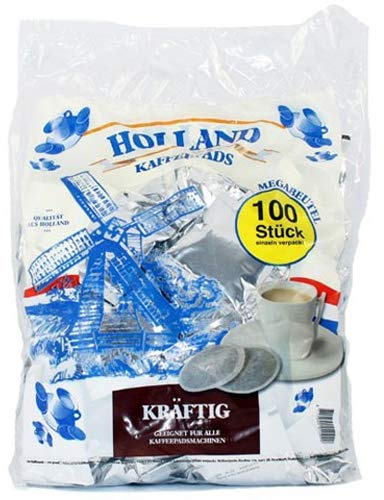 Holland Dark Rost Kaffeepads 100 Stück