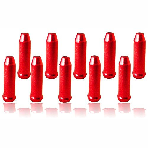 10 x Inner Gear Brake Bike Cable Ends Crimps Ferrule Red by OEM