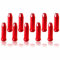 10 x Inner Gear Brake Bike Cable Ends Crimps Ferrule Red by OEM