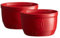Emile Henry Eh344010 Le N°10 Set de 2 Ramequins Céramique Rouge Grand Cru 10 X 10 X 6 cm